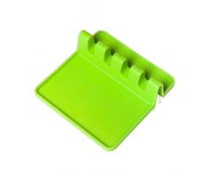 Banbie Haushalts Silikon Besteckständer Quadratischer Löffel Abflusskissen Silikon Löffelhalter Spatel Löffel Werkzeughalter