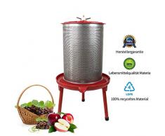 SQUEEZE master Hydropress Presse Obst und Wein Press für Apfelpresse Weinherstellung Apfelpresse Birnepresse Honeycomb Presse (40L)