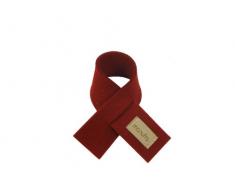 manufra Weinmanschette Schal Weinkragen 100% Schurwollfilz Filz rot