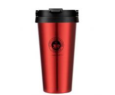 Kakusiga Edelstahl Kaffeebecher Thermobecher Doppelwandig vakuumisolierter Travel Mug BPA Frei Isolierbecher 500ml Coffee to go Autobecher Trinkbecher für unterwegs, Leicht & Auslaufsicher