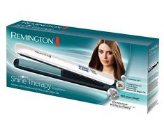Remington Haarglätter Shine Therapy S8500, Keramikbeschichtung mit hitzeaktivierten Mikrowirkstoffe, weiß/blau