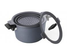 Woll, Guss-Topf mit Deckel inkl. Siebeinsatz 28 cm nicht für Induktion