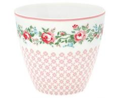 GreenGate - Tasse, Becher, Kaffeetasse, Latte Cup - Gabby - Porzellan - weiß - 300 ml