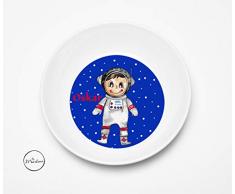Kinderschale Astronaut mit Namen, Kindergeschirr personalisiert, Breischale, Kindergeschirr Weltall