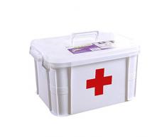 Haushalt Kunststoff Medizinbox Medikamentenaufbewahrungsbox Medizinbox Medikamentenaufbewahrungsbox Familie Medizinschrank Snackbox, Material: Kunststoff, Large