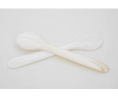 Brillibrum Design Perlmuttlöffel Kaviar-Löffel Perlmutt Eierlöffel Marmeladenlöffel Aus Der Fluss-Muschel