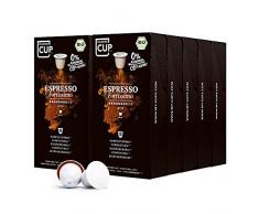 My-CoffeeCup – ESPRESSO FORTISSIMO – BIO-KAFFEE 10 PACKUNGEN I 100 Kaffeekapseln für Nespresso®*-Kapselmaschinen I 100% industriell kompostierbare Kaffeekapseln – 0% Alu I Nachhaltige Kaffeekapseln