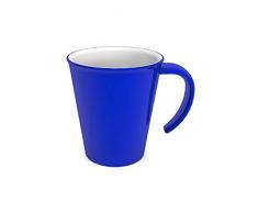 Ornamin Kaffeepott 300 ml blau (Modell 1201) / Kaffeebecher mit Henkel, Mehrwegbecher Kunststoff