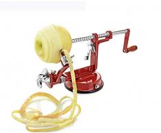Schäler Apfel/Kartoffel Schälmaschine 3 In 1 Multifunktions-Hand Schäler Schneiden Obst/Geschält / Geschnitten Küche Verschiedene Obst Und Gemüse (Rot)