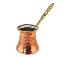 Cezve Arabische Türkisch Mokkakanne Kaffeezubereiter Ibrik Gravur mit einem Metall-Griff