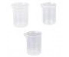 50 150 250 ml Transparente Kunststoff Labor Messbecher 3 Stk. Messbecher Werkzeug