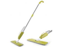 Spray Mop, Flachspray Mop Boden Spray Mop Mikrofaser Bodenmop mit wiederverwendbarem Mikrofaserpad, ideal für Hartholz, Laminat, Fliesen und nasses und trockenes Vinyl & Fliesen Bodenreinigung G