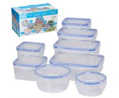 Eurosell 16 TLG Set Frischhaltedose Aufbewahrung Mikrowelle Vorrats Dose Klicksystem Küche Dosen spülmaschinenfest Frischhaltedosen BPA FREI