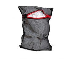 Ziatec feinporiges Wäschenetz mit Reißverschluss, Waschnetz, Wäschebeutel, Waschbeutel, Wäsche-Netze, Farbe:schwarz, Größe:28 x 40 cm