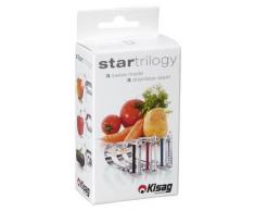 Kisag Star Trilogy - Sparschäler + Julienne Schneider + Tomaten Schäler