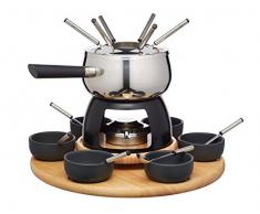 Master Class Artesa Party-Fondue-Set 6 Personen - E/S-Keramik-Holz
