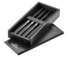 RÖSLE Steakmesser Sansibar 4-TLG, Kunststoff, schwarz, 23.4 x 1.4 x 2.3 cm, 4-Einheiten