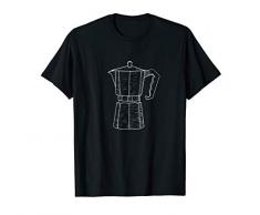 Kaffee Espresso-Maschine lustiges Kaffeetrinker Zubehör T-Shirt