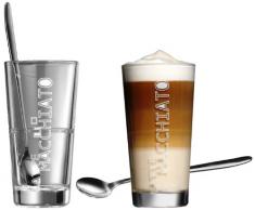 Ritzenhoff & Breker Latte Macchiato Gläser Lena mit Löffel, 4-teilig, 350 ml