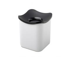 Mepal Tischabfallbehälter Cube, Melamin, Weiß, 12 x 12 x 13.6 cm