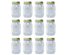 Einmachglas Vorratsglas mit Schraubverschluss 550 ml 12 Stück