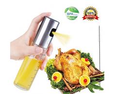 Eillybird Ölzerstäuber Öl Sprüher Sprayer Flaschenspender Essigzerstäuber Mit Ölzerstäuberbürste Zum Kochen BBQ Braten Grillen Braten