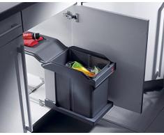 Hailo 3632101 Abfallsammler MS Swing 30.1/20 für Schränke ab 300 mm Breite mit Drehtür