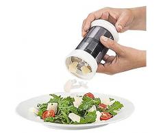 VNEIRW Feine Reibe, Käse-Hobeln, Käsereibe, Käsemühle aus Edelstahl, Reibemaschine Küchenreibe Käsehobel für Butter, Käse (Weiß)