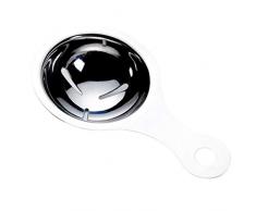 LOVIVER Küche Eiertrenner Edelstahl Eidottertrenner Eierseparator für Eiweiß und Eigelb - 3 Löcher