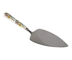 Katie Alice English Garden Edelstahl Kuchenheber mit Porzellan-Griff in Weiß und Blumenmuster, 25 cm (10)