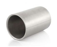 Zelsius Weinkühler, Edelstahl Sektkühler, doppelwandig, Ø 12 x (H) 19 cm, matt gebürstet, doppelwandiger Flaschenkühler