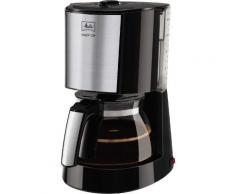 Melitta Enjoy Top 1017-04, Filterkaffeemaschine mit Glaskanne, AromaSelector, Schwarz Filter-Kaffeemaschine, Edelstahl, 1.2 liters