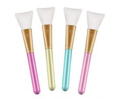 Terresa Gesichtsmaske Pinsel, 4er Pack Silikon Schlammmasken Bürste, Kosmetik Masken Pinsel für die Gesichtsmaske, Augenmaske, Serum oder DIY