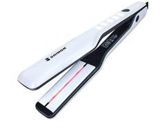 ZUEN Infrarot-Glätteisen für gerades Haar Doppelnutzbare Large Wave Curler Wide Plate Keramik-Richtschiene,BR