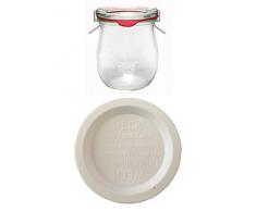 12 Weck Gläser 220 ml + 4 Frischhalte Deckel Tulpengläser Einmachgläser Sturzgläser Weckgläser / inkl Einkochringe Klammern Glasdeckel