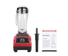 Standmixer Smoothie Maker Professioneller, Hochleistungs Standmixer Smoothie Blender, Schleifer Eis-Zerkleinerungsmaschine stufenloser Drehzahlverstellung leistungsstarkem Motor 1500W 30.000 U/min 2L