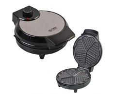 Waffeleisen 5 Herz Waffeln, Herzchen, Waffelautomat, Herzwaffel, Thermostat, stufenlose Bräunungsgradeinstellung, Backampel