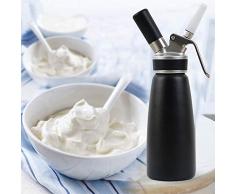 Goldman Sahnespender 500ml sahnebereiter Cream Whippers Sahnebereiter für heiße und kalte Cremes Eiscreme und Soßen Frische Sahne Deko-Düsen Verwendet N20 Sahnekapseln (Nicht enthalten)