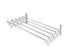 80cm Extendable Wandtrockner Versenkbarer Wandklapptrockner Edelstahl ausziehbarer Wandtrockner Wäschetrockner für die Wand