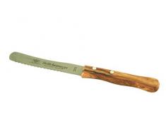 D.O.M. Brötchenmesser Frühstücksmesser mit Griff aus Olivenholz