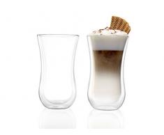 Stölzle Lausitz Kaffeegläser und Teegläser Coffee N More, 330 ml, Gr. XL, 2er Set, Thermobecher, universell einsetzbar, für Heiß- und Kaltgetränke, mundgeblasen, isolierend, spülmaschinenfest