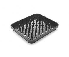 Addis Geschirr-Abtropfgitter, mit Trocknen Knöpfen, w33.5 X 38, schwarz, 38 x 33,5 x 5 cm