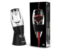 hotder Weinbelüfter Weindekanter Standfuß, Premium Wein-Dekantierer mit Venturieffekt, Wein Dekanter Dekantierer Rotwein Aerator Set Schnellest Ernüchternd Wein Belüfter (Wine Aerator)