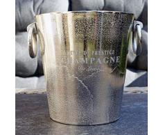 Michael Noll Champagnerkühler, Weinkühler, Flaschenkühler, Aluminium, Silber, S, M, L, 20 cm, 23 cm, 32 cm (23x19,5x20)