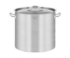 Royal Catering Edelstahltopf Induktion Kochtopf RCST-17E3 (17 L, Bodendicke 3,8 mm, Edelstahl)