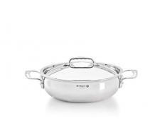 DE BUYER 3745.28 Sautoir Bombe Affinity + Deckel. 28, Edelstahl, Grau, 28 cm