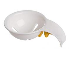 EROSPA® Ei-Trenner Eiweiß-Trenner Eigelb-Trenner Eiersieb - für Kochen und Backen - mit Silikon-Halterung