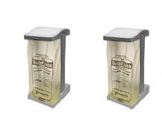 2 x Müllsackständer Ole silber Müll Abfall Mülltrennung Mülltonne Abfalleimer Mülleimer