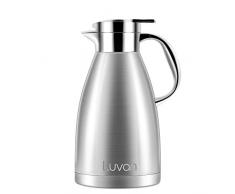 Luvan Thermoskanne 304 Edelstahl Doppelwand Vakuum Isolierte Kaffee Topf Kaffee Thermos, Kaffee Plunger, Saft/Milch/Tee Isolierung Topf (1.8L)