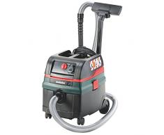 Metabo ASR25LSC/2 ASR 25 L SC Allzweck-Staubsauger (220-240 V / 50-60 Hz) Pappkarton Mit elektromagnetischem Schütteln, 1400 W, Schwarz, Grün